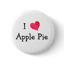 I Love Apple Pie buttons