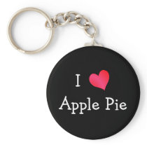 I Love Apple Pie Key Chains