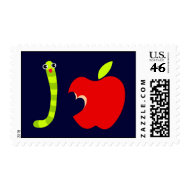 I Love Apple Postage stamp