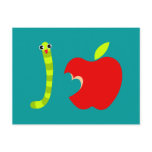 I Love Apple Postcard
