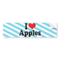 I Love Apples Bumper Stickers