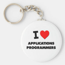 I Love Applications Programmers Key Chain