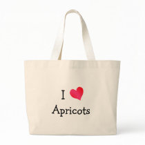 I Love Apricots Canvas Bag