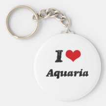 I Love Aquaria Key Chain
