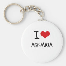 I Love Aquaria Keychain