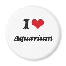 I Love Aquarium Magnets