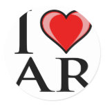 I Love AR - Arkansas stickers