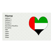 I Love Arab Emirates Business Cards