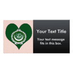 I Love Arab League Customized Photo Card