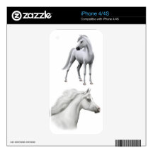 I Love Arabian Horses Zazzle Skin iPhone 4S Skin