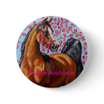 I Love Arabians Pinback Buttons