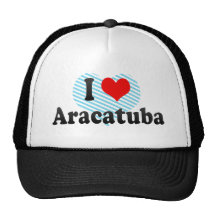 I Love Aracatuba, Brazil Hats
