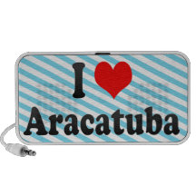 I Love Aracatuba, Brazil iPod Speaker