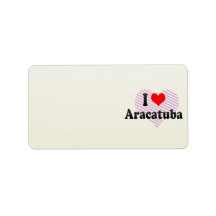 I Love Aracatuba, Brazil Labels