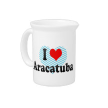 I Love Aracatuba, Brazil Pitcher