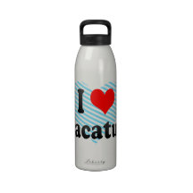 I Love Aracatuba, Brazil Water Bottles