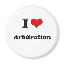 I Love Arbitration Fridge Magnets