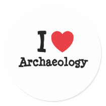 I love Archaeology heart custom personalized stickers by funnycustomtshirts I love Archaeology heart custom personalized stickers