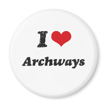 I Love Archways Refrigerator Magnet