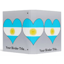 I Love Argentina Binders