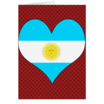 I Love Argentina Greeting Cards