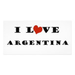 I Love Argentina Photo Card Template