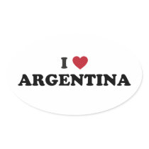 I Love Argentina Stickers