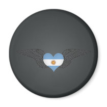 I Love Argentina -wings Magnets