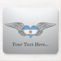 I Love Argentina -wings Mouse Pads