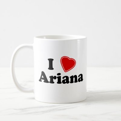 I Love Ariana Mugs by