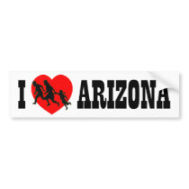 I Love Arizona bumper stickers by Megatudes I Love Arizona bumper stickers