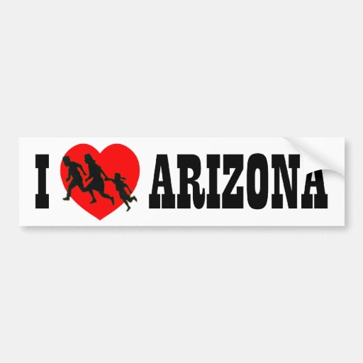 I Love Arizona Bumper Sticker | Zazzle