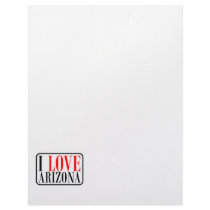 I Love Arizona Design Personalized Letterhead