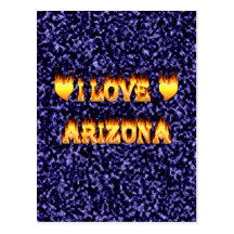I love arizona fire and flaems postcard