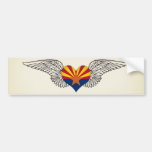 I Love Arizona -wings Bumper Stickers