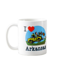 I Love Arkansas Country Taxi mugs