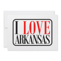 I Love Arkansas Design Custom Invites