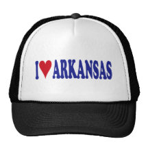 I Love Arkansas Mesh Hats
