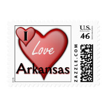 I Love Arkansas Stamp