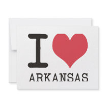 I Love Arkansas Products & Designs! Personalized Announcement