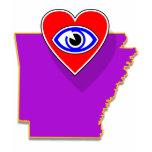 I love Arkansas shirt F/B