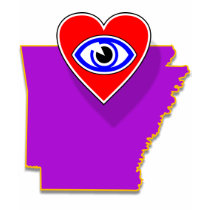 I love Arkansas shirt F/B