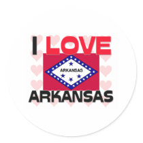 I Love Arkansas stickers