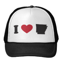 I Love Arkansas Trucker Hats
