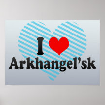 I Love Arkhangel'sk, Russia Print