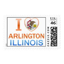 I Love Arlington, IL Stamp