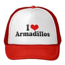 I Love Armadillos Hat