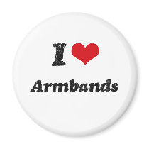 I Love Armbands Magnets
