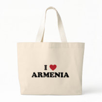 I Love Armenia Tote Bags