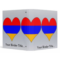 I Love Armenia 3 Ring Binders